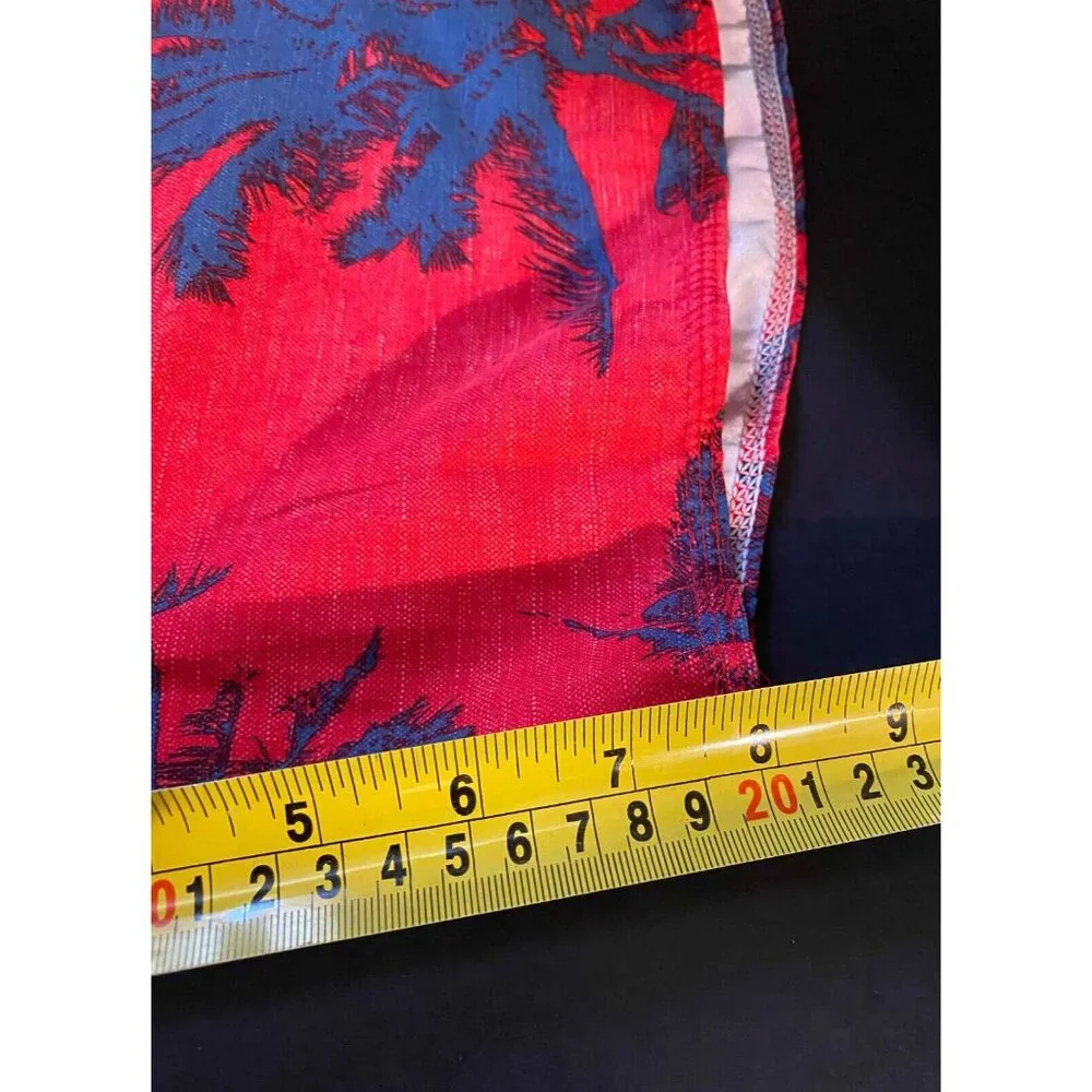 Rip Curl Mirage Palmtime Red Palm AOP Board Shorts Mens 32 8" Beach Swim Trunks - Picture 6 of 6